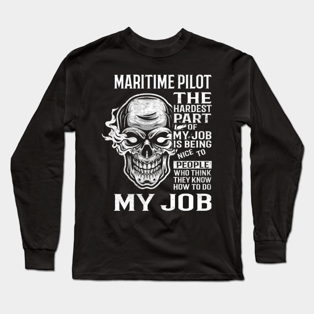 Maritime Pilot T Shirt - The Hardest Part Gift 2 Item Tee Long Sleeve T-Shirt by candicekeely6155